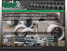 Tablet Screenshot of foltzconcretepipe.com
